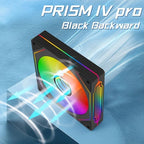 LDPCSJ 14cm ARGB PWM Quiet Computer Cooling Fan, LDPCSJ PRISM 4PRO PC Case Fan 61.5CFM High Airflow 650-1800RPM 12V 4 Pin Fan