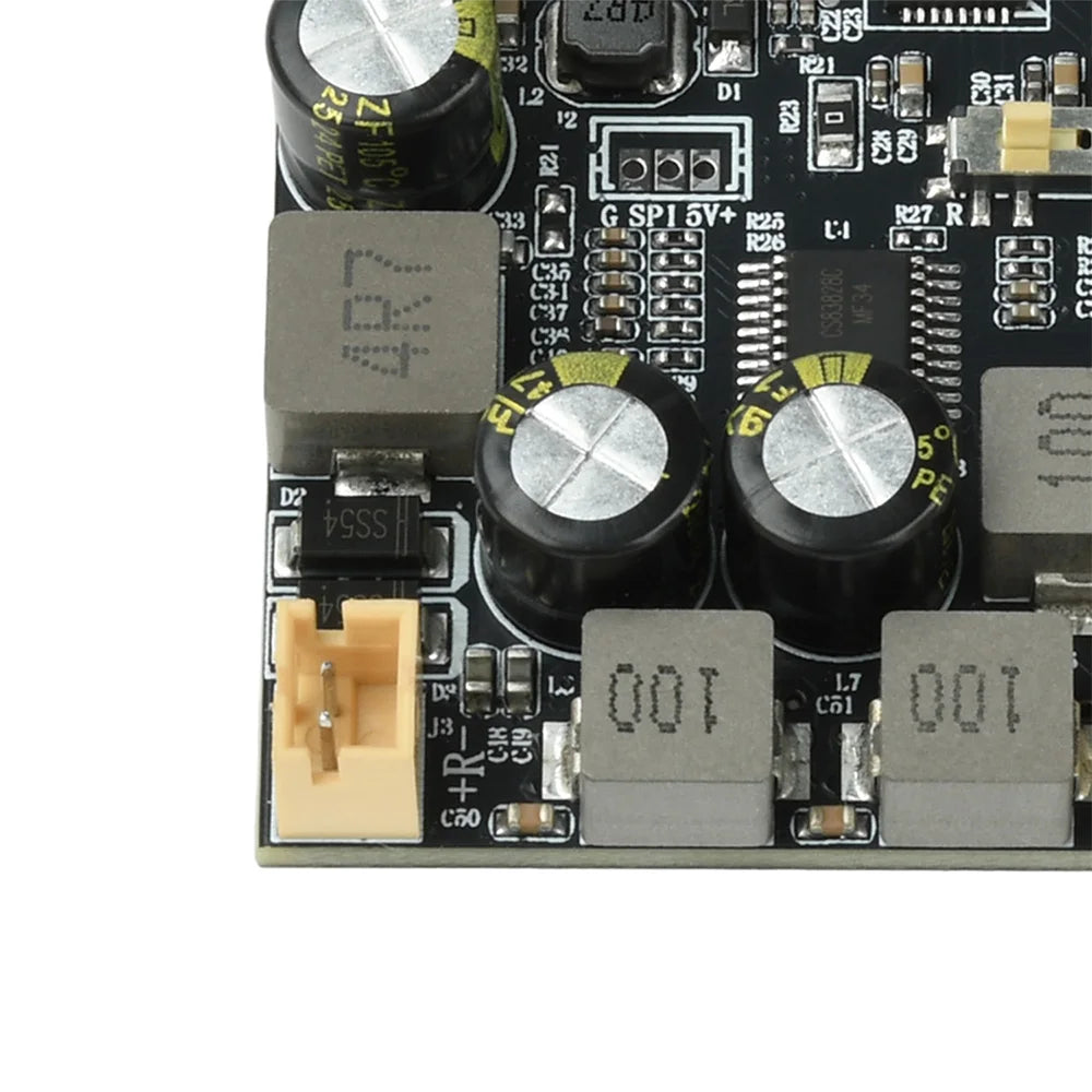 TWS Bluetooth Amplifier Module 2*10W Dual Channel Bass Enhancement Algorithm Amplifier Board Type C for DIY Audio Projects