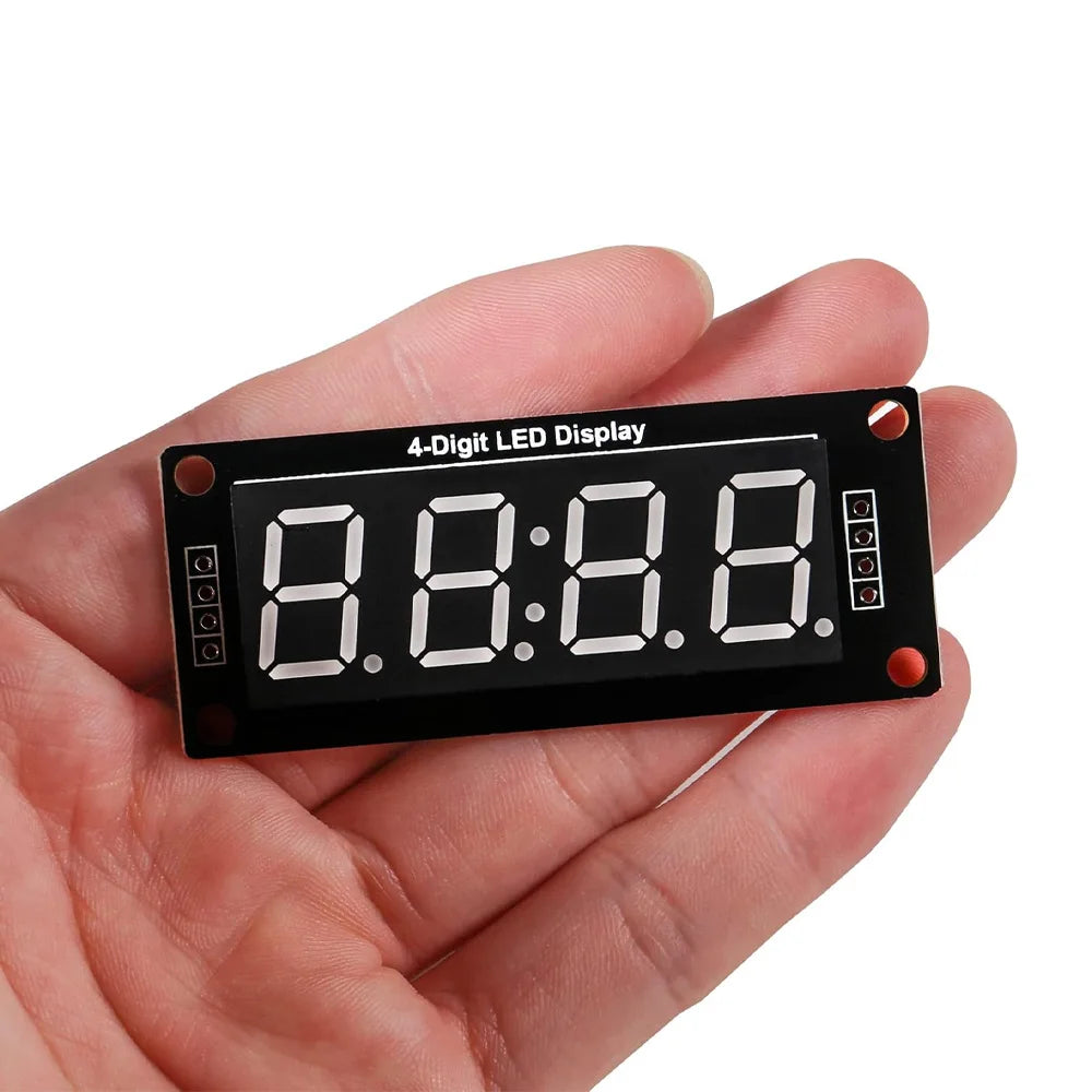 LED Display 0.56 inch 4-Digit 7 Segments Digital Tube Clock Module  TM1637 Double Dots LED Display Screen Board for Arduino