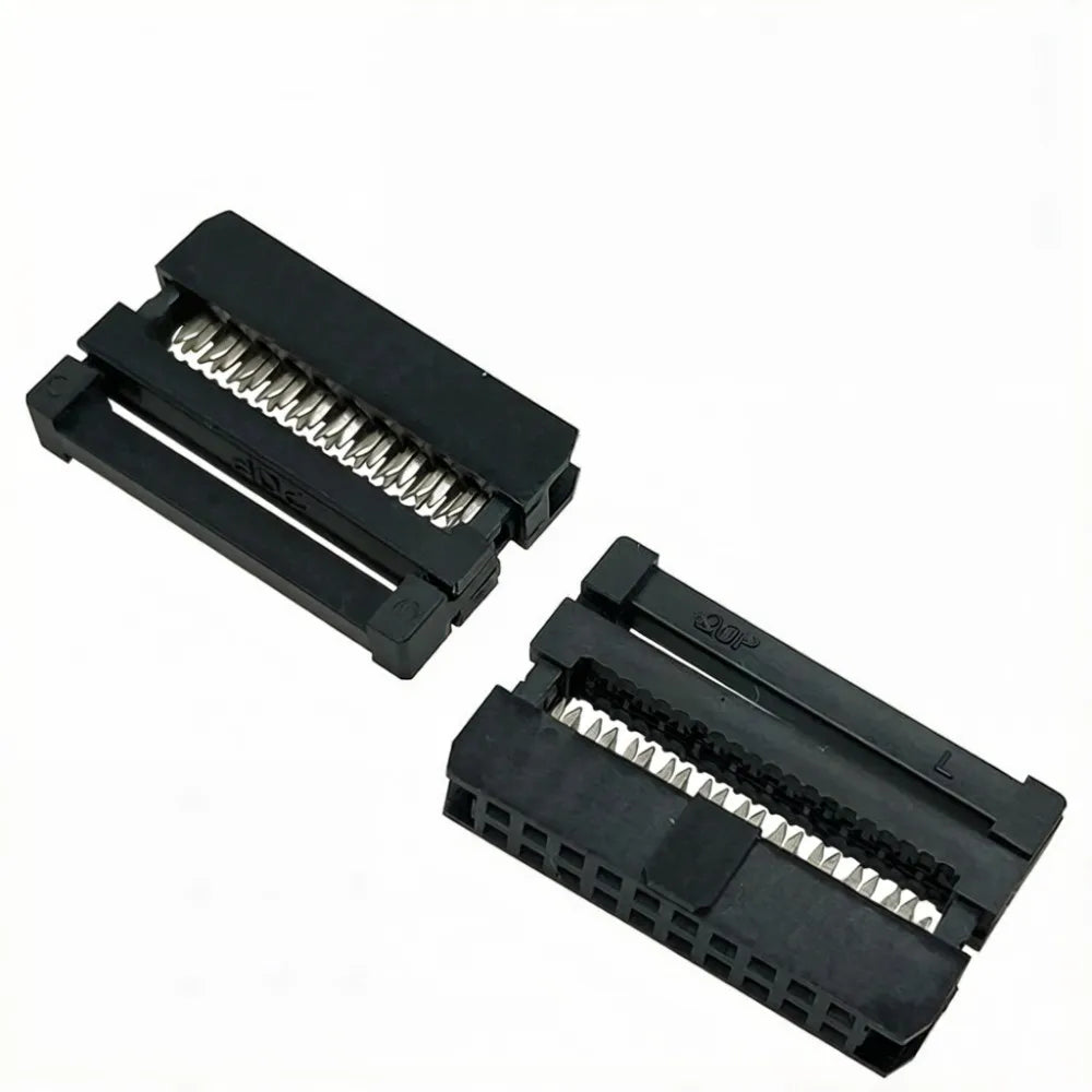 5Pcs 2.0MM Pitch FC 6/8/10/12/14/16/20/24/26/30/34/40 Pin Female IDC Socket Crimping Connector Ribbon Cable Socket