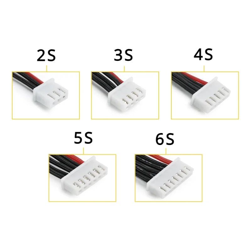 JST-XH2.54mm 1S 2S 3S 4S 5S 6S 8S Lipo Battery Balance Charger Cable B6 Connector Plug Wire 22AWG 10cm 15cm 20cm 30cm