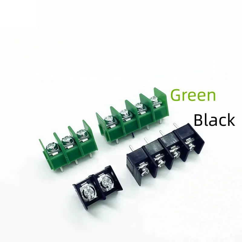 20PCS MG7620 / KF8500 Barrier Terminal Block 7.62mm 8.5mm Pitch PCB Screw Connector 2P 3P 4Pins Stackable Green Black