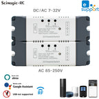 1/2/4CH EWeLink WIFI Smart Switch 7-32V 85-250V 220V Wireless Remote Control Relay Module For Garage Door Access Alexa Google
