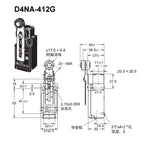 Authentic New Omron D4NA-4132 412G 4122 Safety Limit Switch Sensor