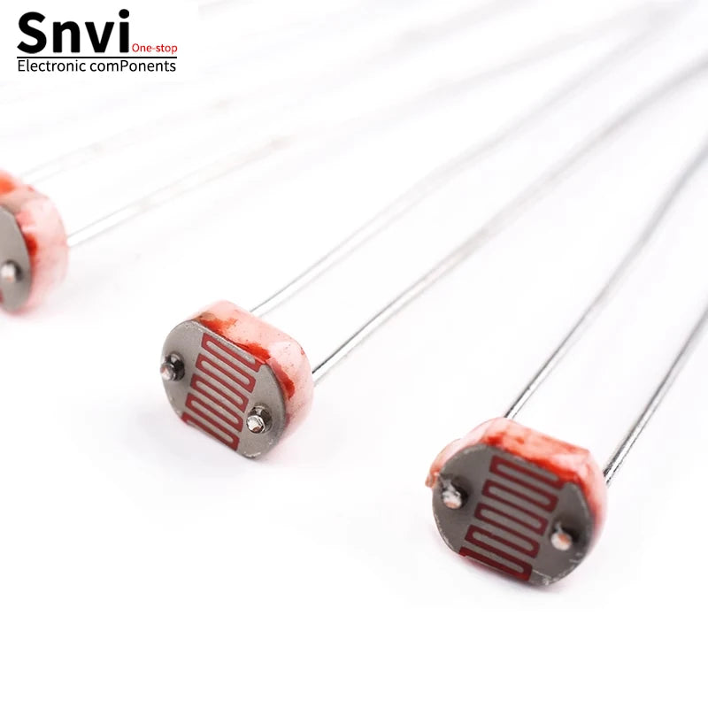 snvi 20pcs 5506 5516 5528 5537 5539 Light Dependent Resistor LDR 5MM Photoresistor wholesale retail Photoconductive resistance
