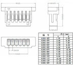 10Pcs SH1.0 MX1.25 ZH1.5 PH2.0 XH2.54mm Head Wire Cable Connector Pitch 1.0/1.25/1.5/2.0/2.54mm 2/3/4/5/6/8-12Pin Female Plug