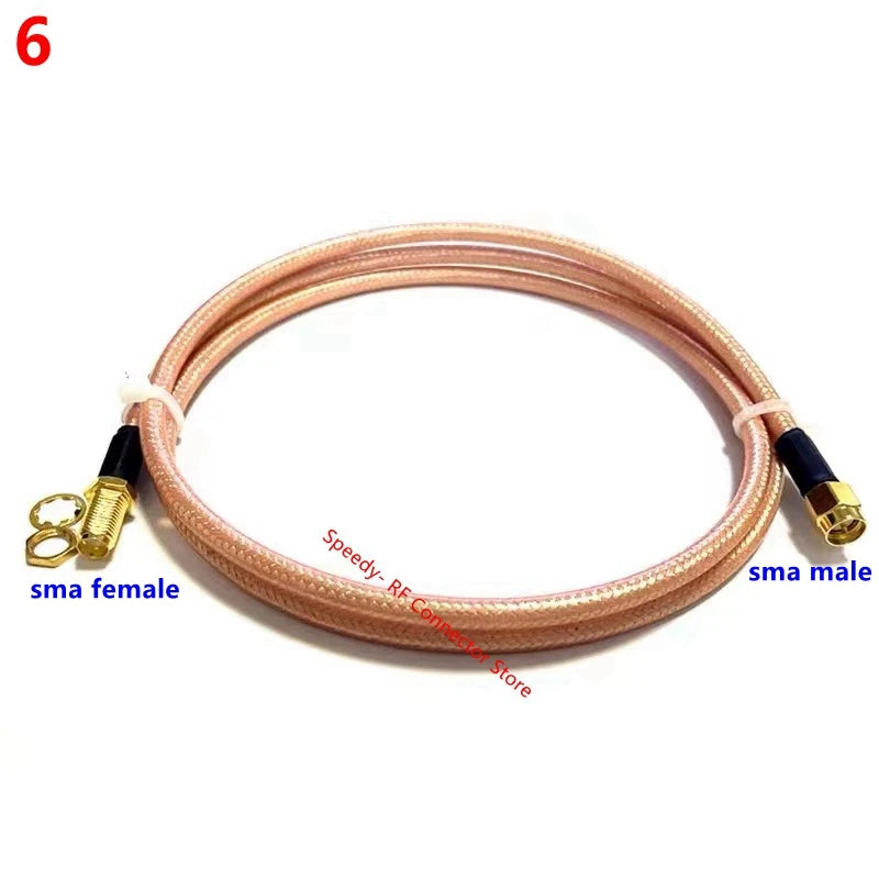 RG142 Coax Cable Double Shielded Crimp for UHF PL259 N Type TNC BNC Male Female Connector Extension Fast Delivery Brass Copper