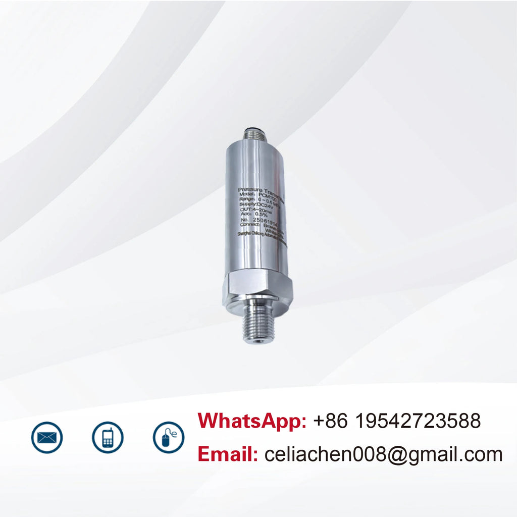 Pressure Transmitter 4-20mA Industrial Sensor M12 Connector IP67 Hydraulic Oil Air Monitoring