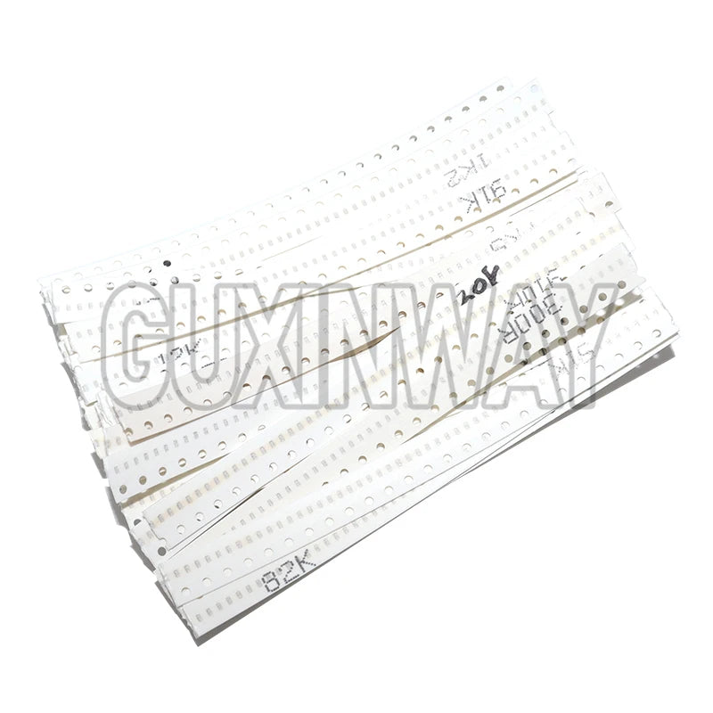 4000pcs 0402 SMD Resistor Kit Assorted Kit 10ohm-1M ohm 5% 80valuesX 50pcs=4000pcs Sample Kit