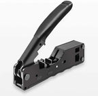 ZoeRax RJ45 Crimp Tool Ethernet Crimping Tool Wire Cutter Crimper for Cat7 Cat6a Cat6 Cat5e Pass Through Connectors