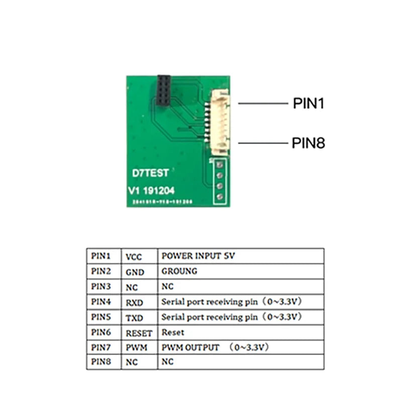 Compatible PMS7003 PM 2.5 PM10 Dust Sensor High Accuracy Air Quality Laser Particle Sensor D7