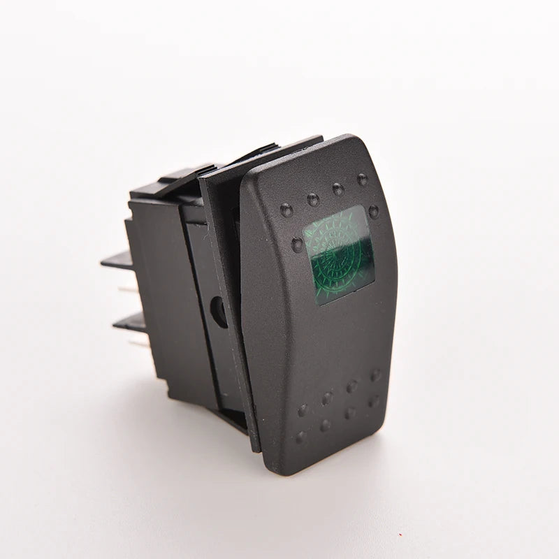 1PCS 20A 12V DC SPST 3Pin ON OFF Waterproof Marine Switch Rocker Single LED Bar Rocker Toggle Switch LED Light Car Boat