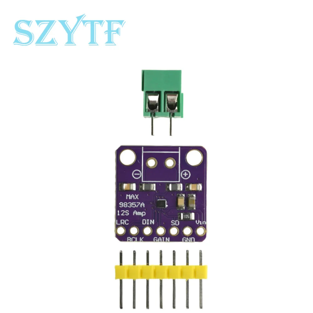 1-20pcs MAX98357A I2S Class D Audio Amplifier – 3W Digital Power Module for DIY Speakers & Smart Voice Systems