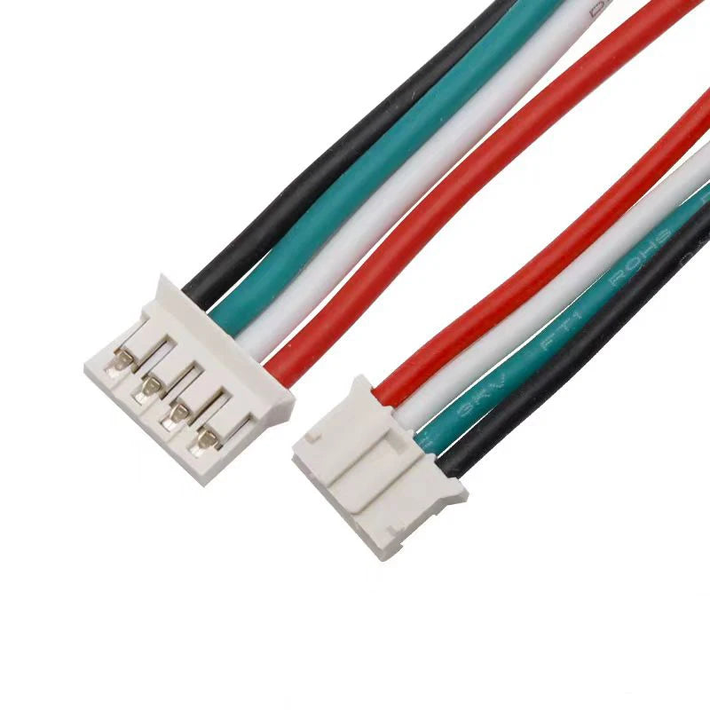 5/10/20/50/100pc JST PH 2.0mm 2Pin Terminal Wire Micro 10cm 3239 22AWG Silicon High Temp Male Plug Cable 2-core Tinned Connector