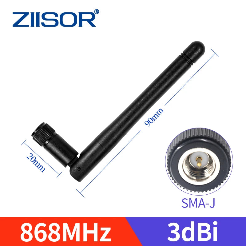 2pcs LoRa 868 MHz Antenna Omni 868M Lorawan Antennas for Communication Antennae SMA Male Foldable Mini Aerial High Gain 3.5dBi