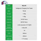 RELIFE TB-09 Tail Plug Detector Lightning Type-C Interface Charging Port Tester High-definition Display Mobile Phone Diagnosis