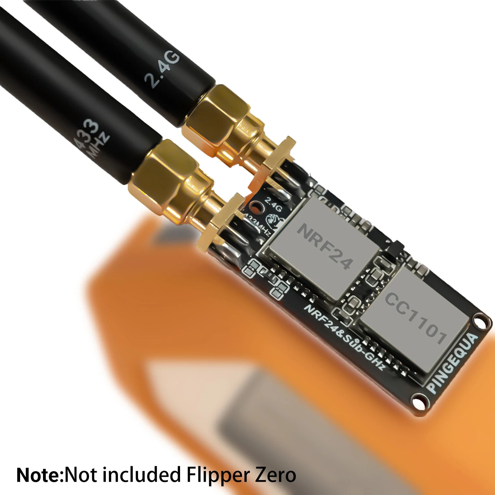 Flipper Zero NRF24 + CC1101 RF Devboard, PINGEQUA RF Lab App-Ready, 2.4GHz & 433MHz, High Performance, Auto-Switch