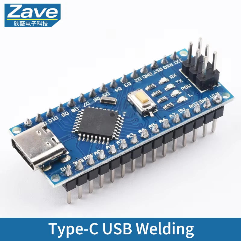 Mini / Type-C / Micro USB Nano 3.0 With the bootloader compatible Nano controller for arduino CH340 USB driver 16Mhz ATMEGA328P