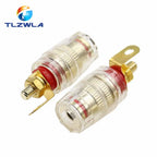 2PCS Banana Connector 4MM Amplifier The Speaker Terminal Banana Plug Socket Connector