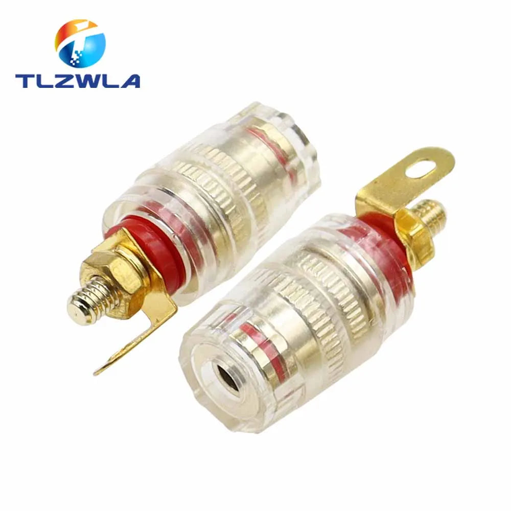 2PCS Banana Connector 4MM Amplifier The Speaker Terminal Banana Plug Socket Connector