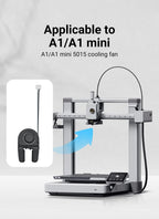 5015 Cooling Fan for Lab A1 A1mini Hotend Fan with Cable Rapid Cooler Fan 2510 Axial Fan Kit for X1 X1C P1P P1S 3D Printer Parts