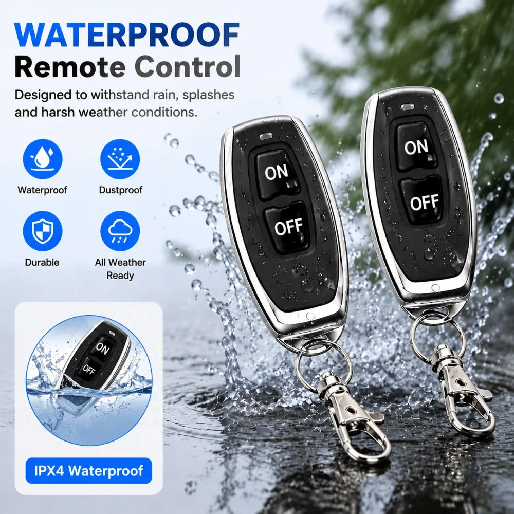 FUNNYSHIELD 433Mhz RF Relay Receiver 12V 24V Wireless Remote Control Micro Receiver Module Controller Switch Power Transmitter