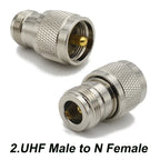 PL259 SO239 UHF Male to N Female Adapter  L16  N Type to UHF Male Female Straight RF Coaxial Connector Wholesale