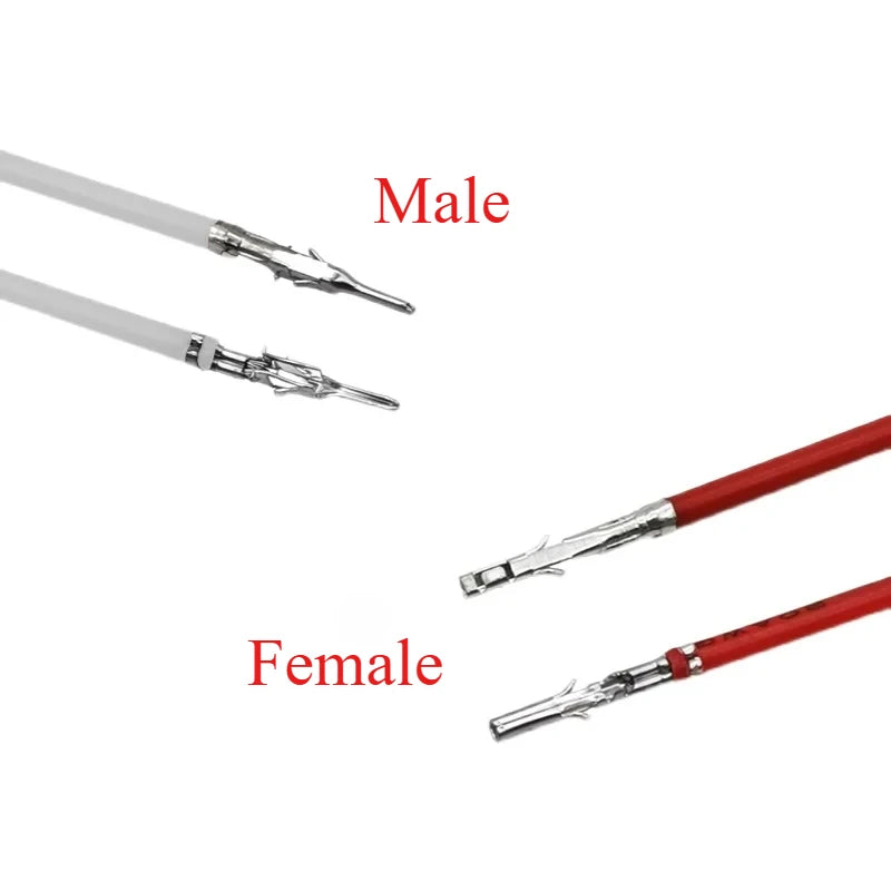 10/50PCS Micro-fit 3.0mm Wire Connector Mini 5557/5559 1007-20AWG Terminal Crimp One End Male Female Electronic Connector Cable