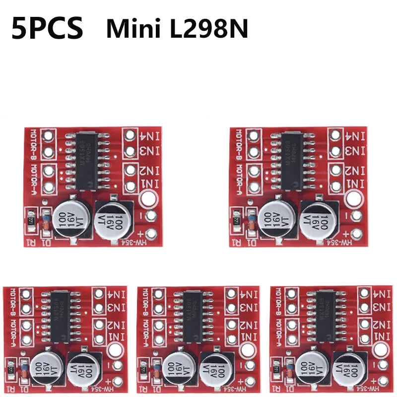 L298N DC Motor Driver Module L298N Stepper Motor Smart Car Robot Breadboard Peltier High Power L298 DC Motor Driver for Arduino