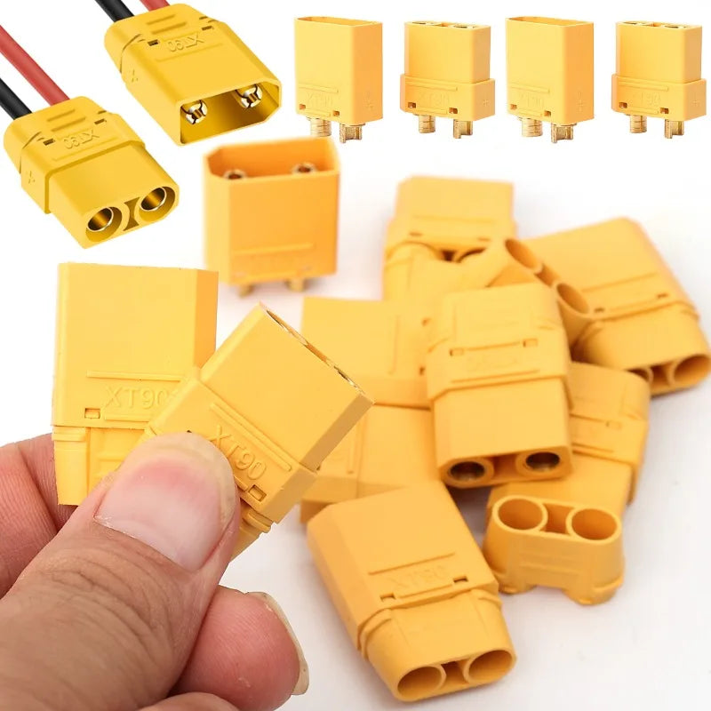XT90 Male Female Car Connector Plug Welding Terminal Plugs for RC Lipo Battery Drone Auto Airplane Wire Cable Connectors Adapter