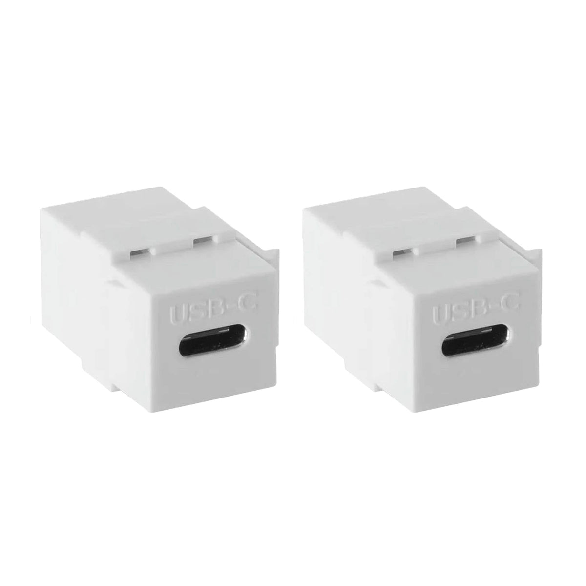 USB C Keystone Jack Inserts Adapter USB 3.1 Type-C Female to Female Insert Socket Coupler Connector for Wall Plate Outlet Panel