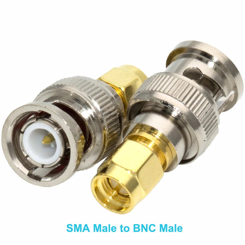 BNC Male Female Jack to SMA Female Jack Straight RF Adapter BNCK SMAK Coaxial Connector High Quality for SDR CCTV Camera Scanner