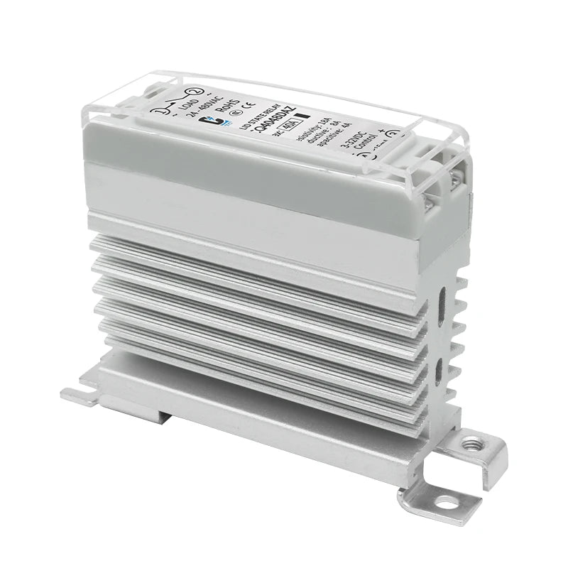 LCTC Solid State Relay DIN Installation DC-AC AC-AC DC-DC Single-Phase Relay With Radiator 10a15a25a40a SSR
