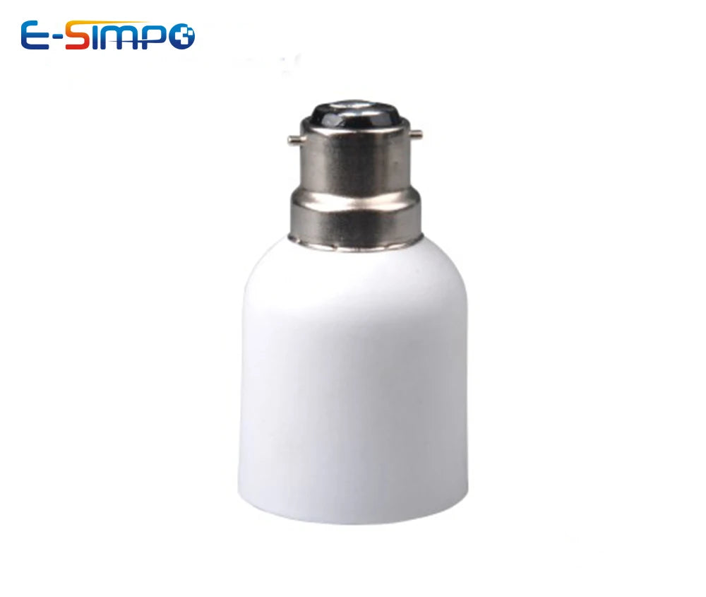 1pc B22 To E40/E39 PBT High Temp Resist Bayonet Mogul LED Highbay Lamp Base Bulb Holder Light Socket Adapter Extender Convrter
