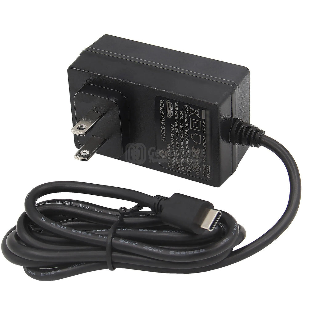 Geekworm Raspberry Pi 5 USB-C Power Supply, PD 27W Type C Power Adapter for Raspberry Pi 5