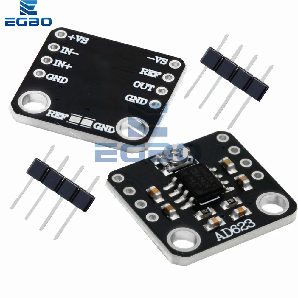 AD623 Gain Instrument Meter Amplifier Module CMRR Gauge AMP Board Dual Single Polarity DC 3V 5V 12V for Transducer Thermocouple
