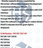 PICKIT3 PICKIT3.5 PICKIT 3 Programmer Offline Programming PIC Microcontroller Chip  +PIC Programmer adapter seat