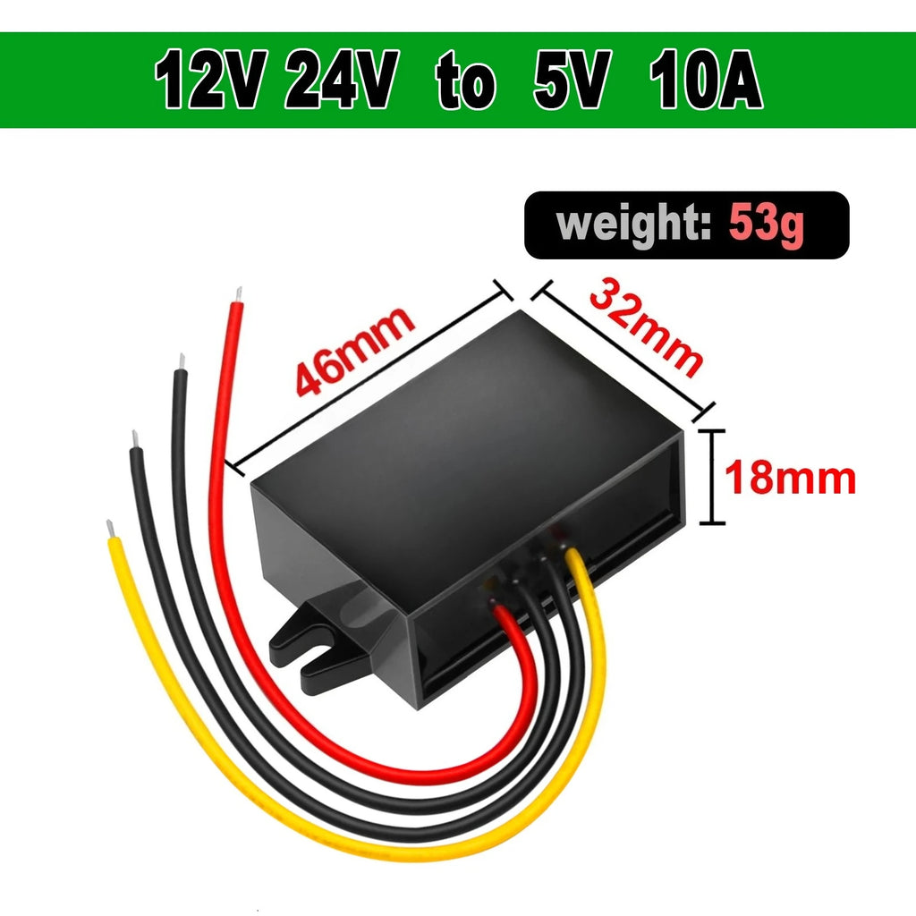 12v 24v to 5v DC-DC Step Down Converter 8-40V Buck 5V Voltage 1A 2A 3A 4A 5A 8A 10A Module Power Supply Adapter for Car LED CE