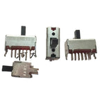 1pcs/lots Japan ALPS SSSF040800 Toggle Switch 12 Foot 2 Positions with Bracket Double Row Vertical Slide
