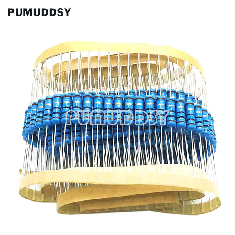 20PCS 2W Metal Film Resistor 1% 1R ~ 1M 2.2R 4.7R 10R 22R 47R 100R 220R 470R 1K 10K 100K 2.2 4.7 10 22 47 100 220 470 Ohm