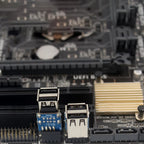USB 2.0 Motherboard Header 9pin 10pin Motherboard to 2 Ports USB 2.0 Dual USB A 9 Pin Female Adapter Converter