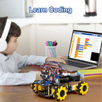 ACEBOTT Robot Toy Starter Kit for Arduino Project with ESP32 and Code Learning Develop Skill Full Version Smart Car Kit