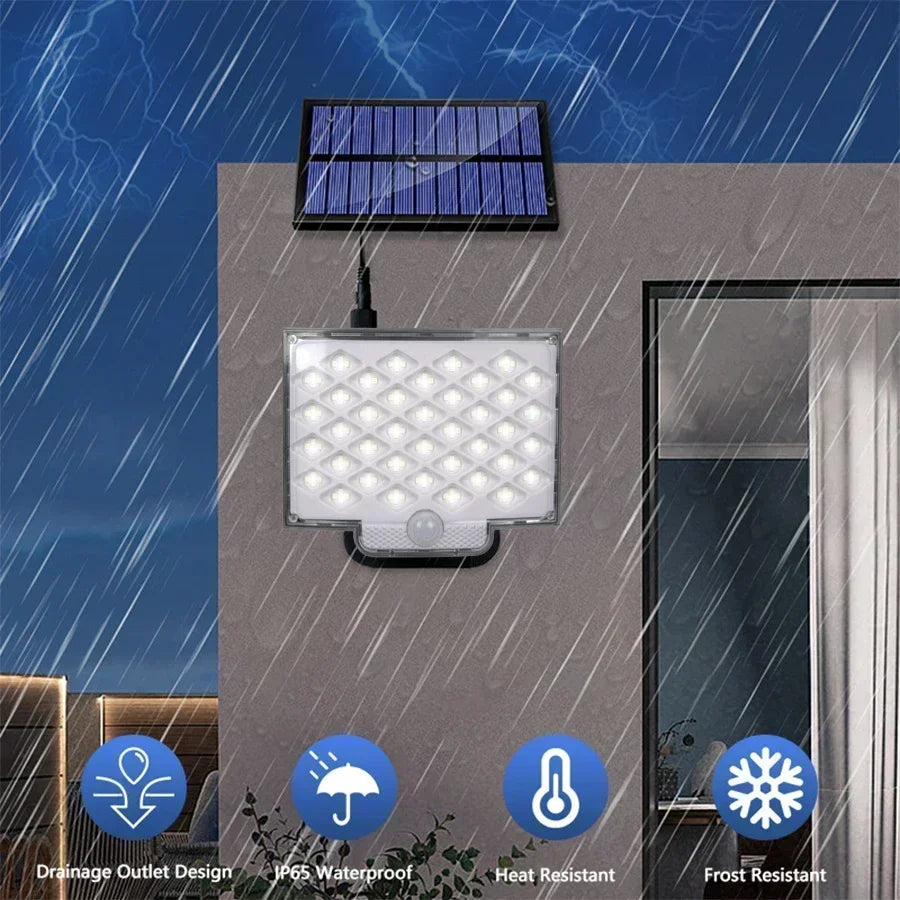 Solar Lights Outdoor 234LED 3 Modes Motion Sensor Flood Lights with Remote IP65 Waterproof Security Solar Lights for Outside