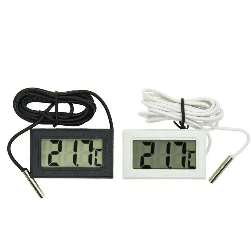 Mini LCD Car Digital Thermometer Hygrometer Temperature Indoor Outdoor Temperature Sensor Humidity Meter Gauge Instruments