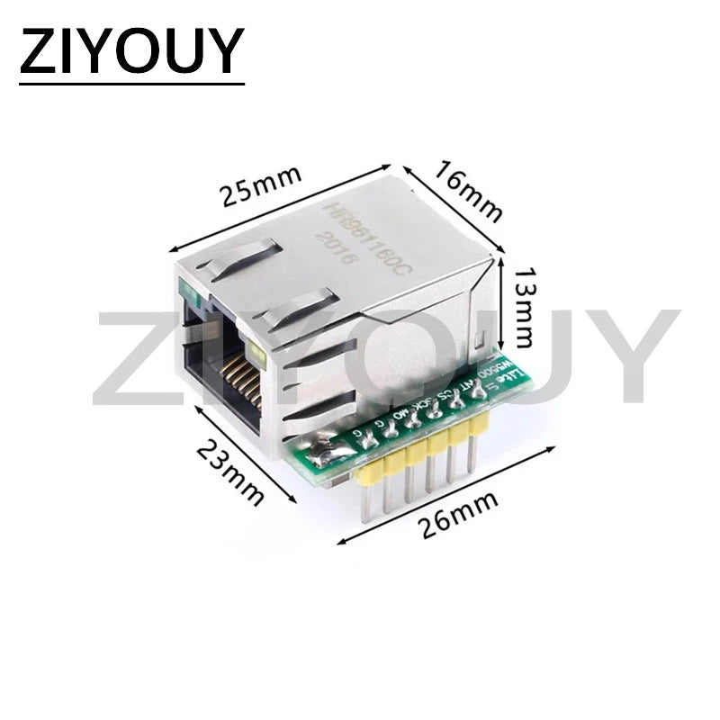 W5500 USR-ES1 Ethernet Network Module Hardware SPI to LAN/ Ethernet TCP / IP 51 / STM32 Microcontroller Program Over W5100