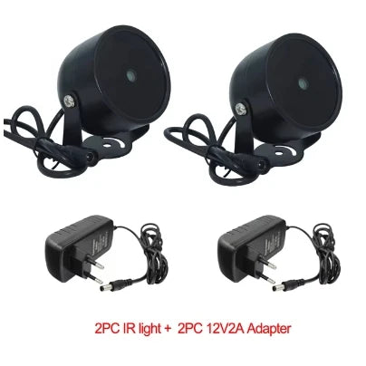 2023 4 Array LEDs IR Illuminator Light 850nm Infrared Waterproof Night Vision CCTV Fill Light DC 12V For CCTV Security Camera