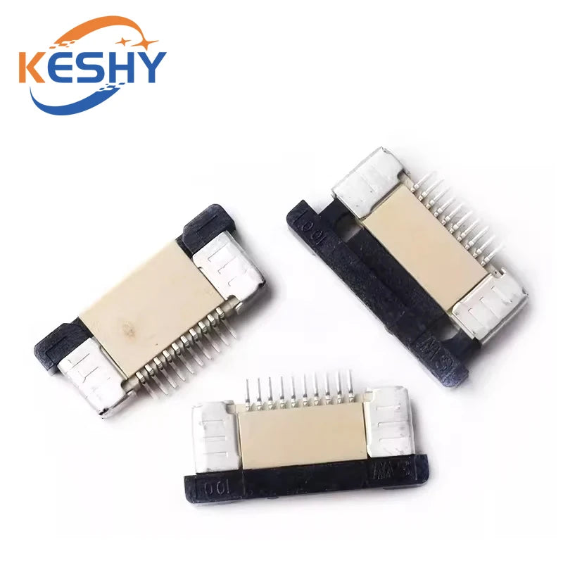 10PCS FPC Connector 0.5mm/1.0mm Pitch Drawer Type Upper Contact Type Socket FFC Flat Cable Socket 4P 5P 6P 7P 8P 9P 10 12P-60Pin