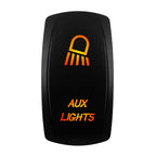 12V-24V Orange Led Rocker Switch Waterproof 20A Amber Light SPST DPDT Toggle Key for Car Boat ATV Camper Motorhome Auto Machine