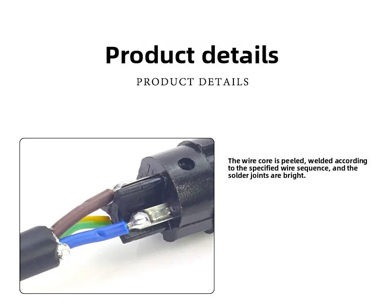 GX16 2/3/4 Pin Aviation Plug Male Female Wire Connector Extension Cable GX16 2/3/4 Core Ribbon Aviation Plug Power Cord Adapter