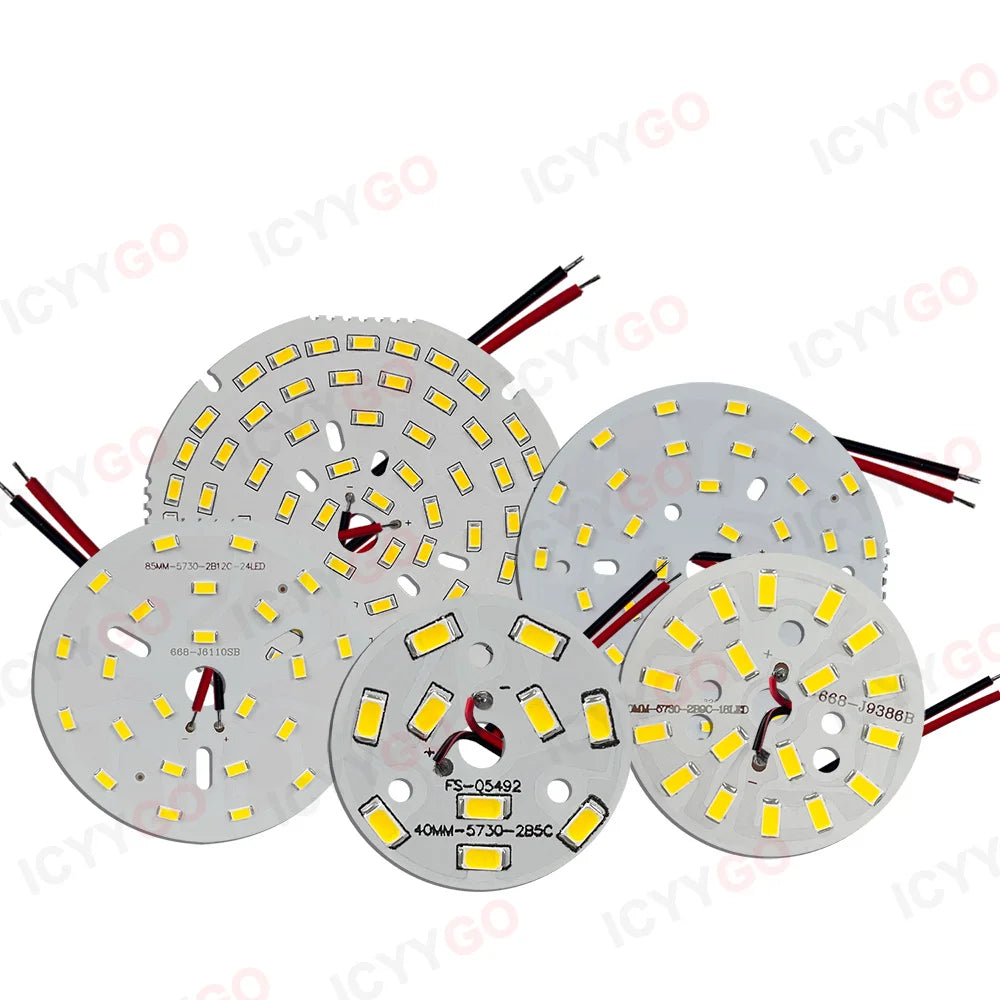 1PCS LED Light Source Round Light Panel 3W 5W 9W 15W 18W 24W 36W 50W SMD5730 DIY Light Bulb Modification Light Panel Accessories